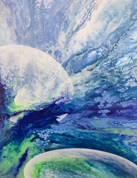 Obraz akrylowy Abstrakcja pouring