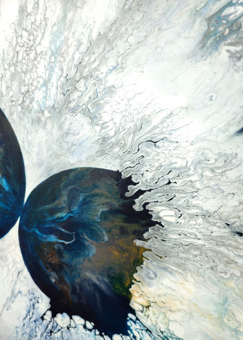 Zoom Abstrakcja Pouring