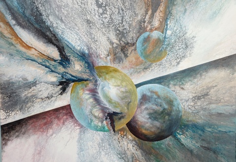 Abstrakcyjny kosmos - 064