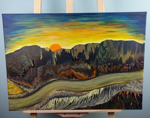 Krajobraz abstrakcyjny - 021