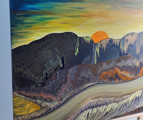 Krajobraz abstrakcyjny - 021