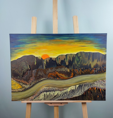 Krajobraz abstrakcyjny - 021