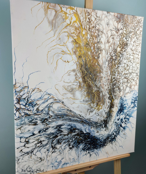 Obraz abstrakcyjny na płótnie