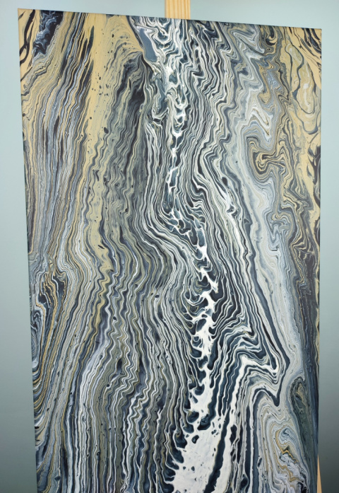 Obraz namalowany na płótnie Abstrakcja