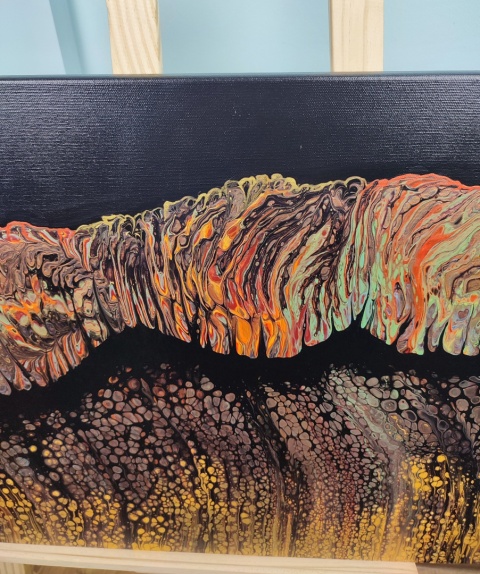 Obraz abstrakcyjny na płótnie