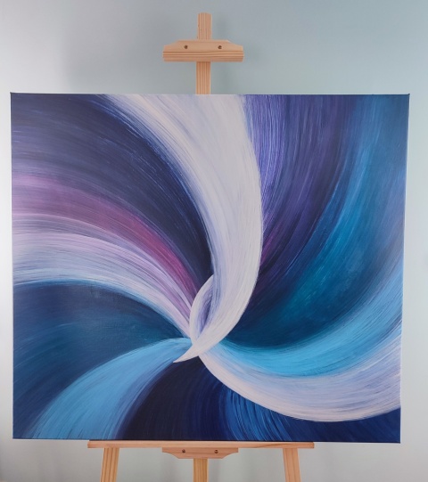 Nowoczesny obraz abstrakcyjny na płótnie ręcznie malowany