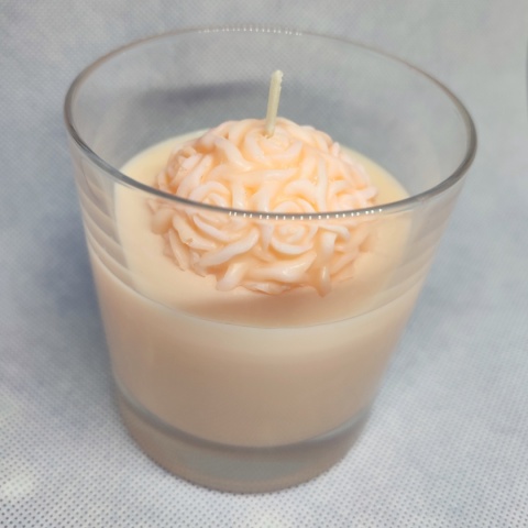 Świeca ozdobna w szkle