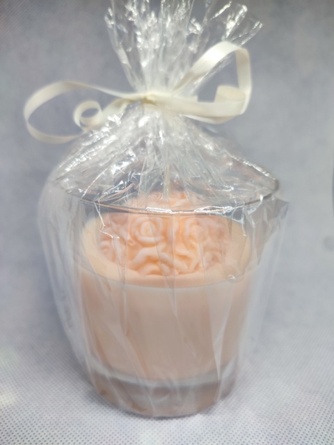 Świeca ozdobna w szkle