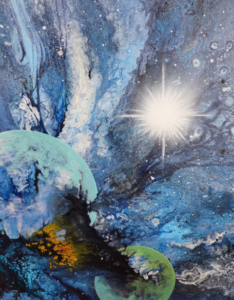 Abstrakcyjny kosmos - 081