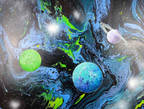 Abstrakcyjny kosmos - 090