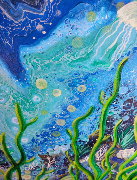 Abstrakcyjny świat wody - 091