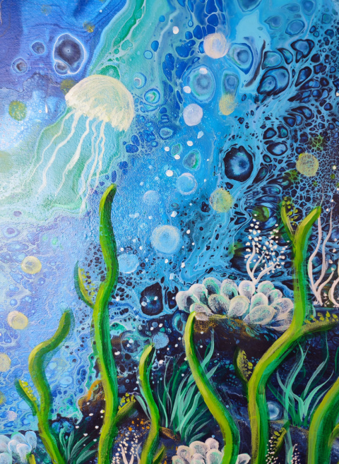 Abstrakcyjny świat wody - 091